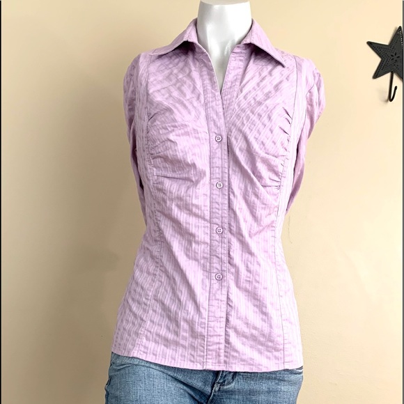 INC International Concepts Stretch Button Blouse